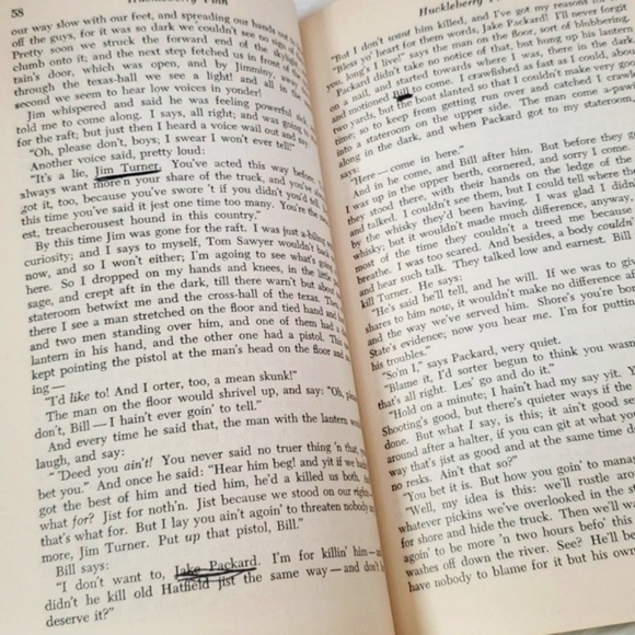 1958 Adventures Of Huckleberry Finn by Mark Twain Riversides Edition A15 Book SC - Picture 15 of 17